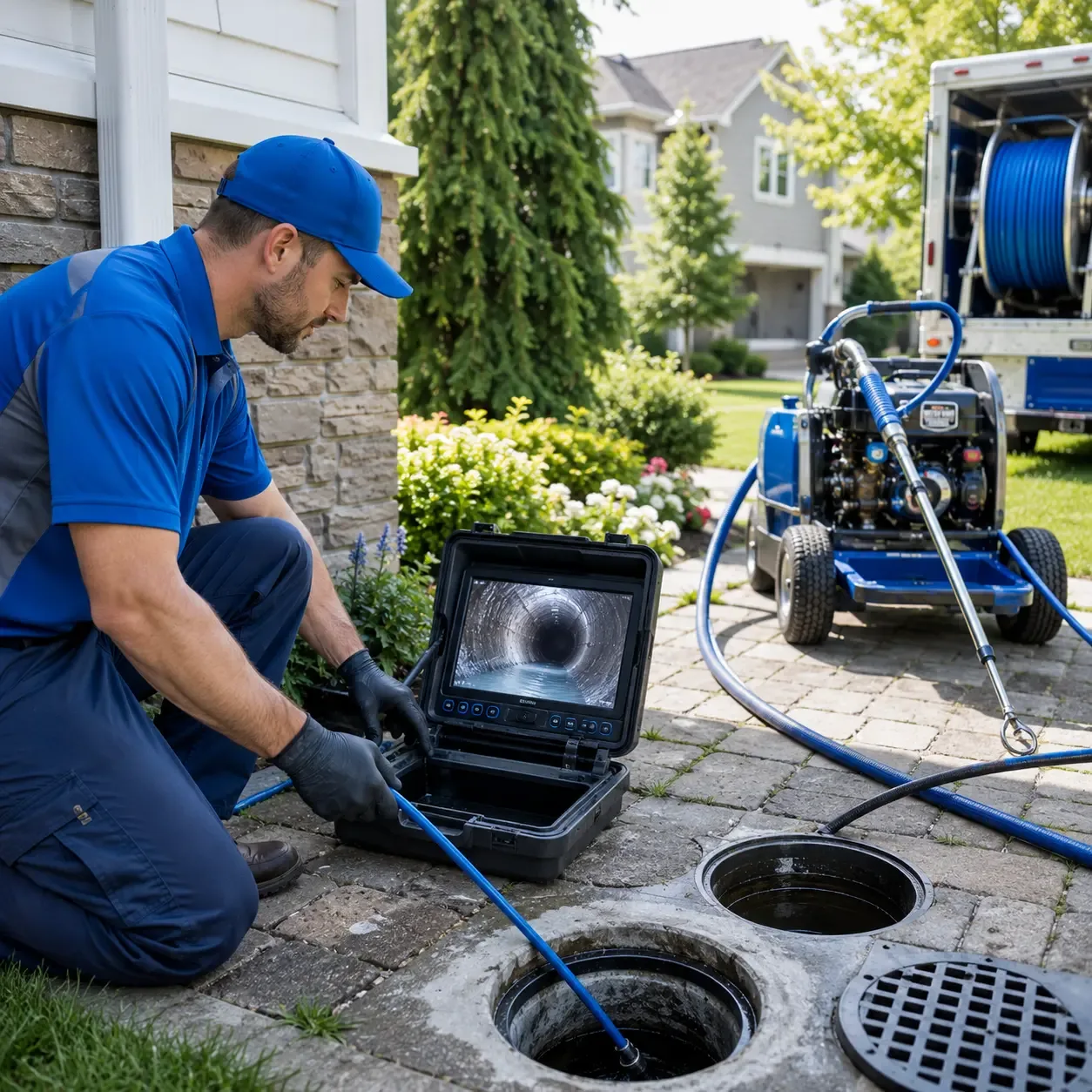 Outdoor drain cleaning professionals serving Farmville, VA
