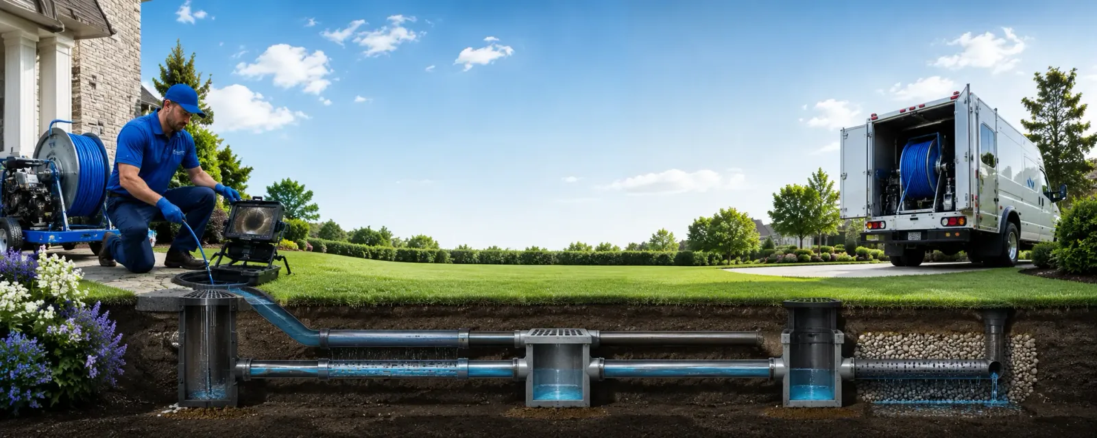 Outdoor drain cleaning information for Farmville, VA